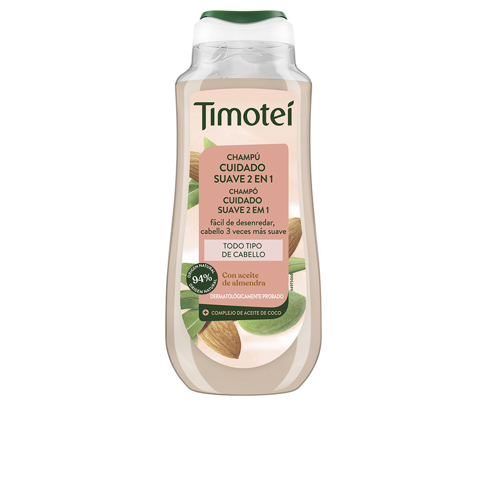 TIMOTEI Gentle Care 2-in-1 Shampoo with Almond and Coconut Oil for All Hair Types  300 ml