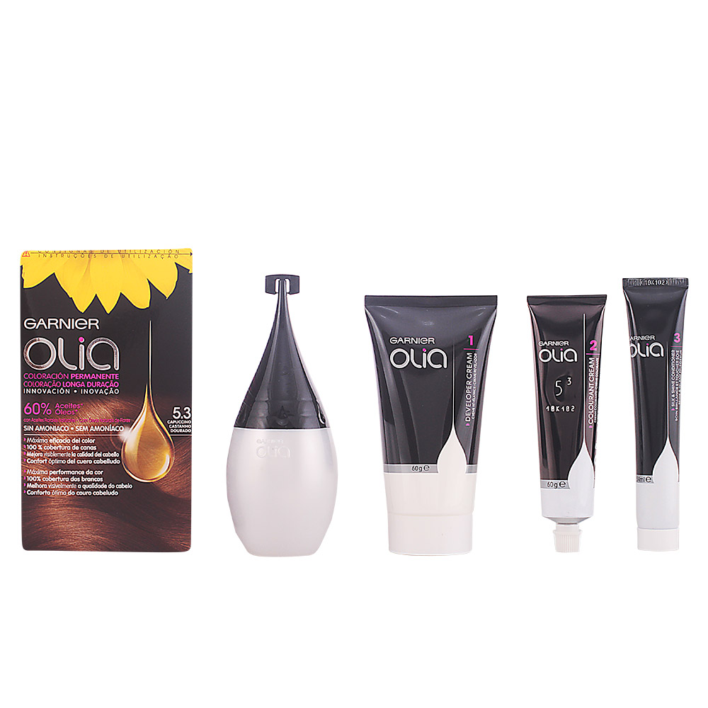 OLIA Coloración Permanente #5,3 Capuccino set 4 pz