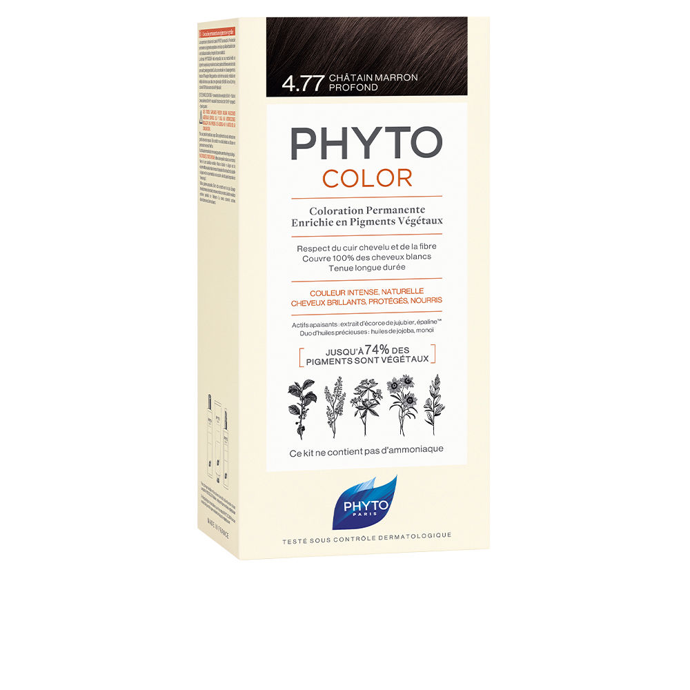 PHYTO HAIR COLOR #4.77-castaño marrón intenso 4 u