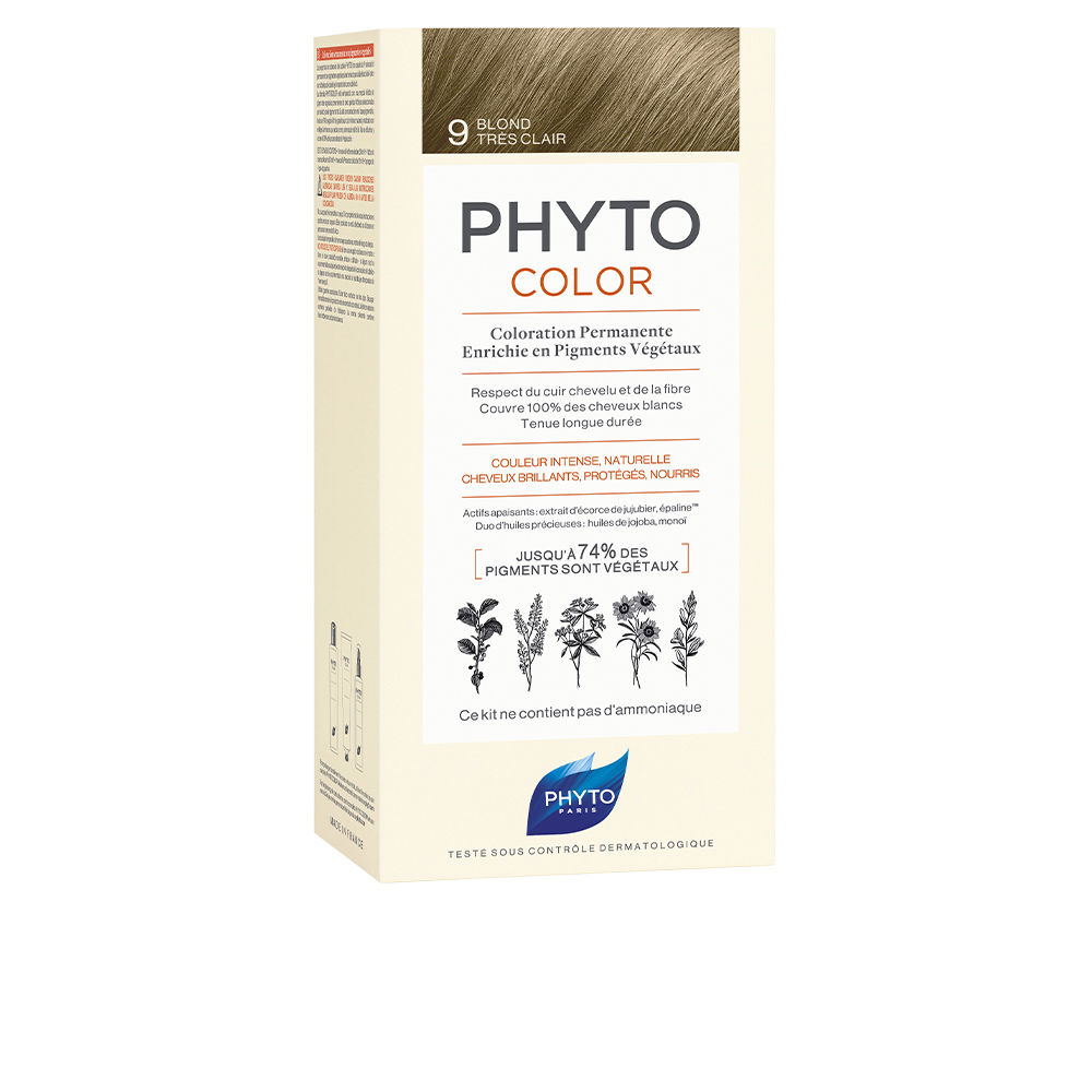 PHYTO HAIR COLOR #9-rubio muy claro 4 u
