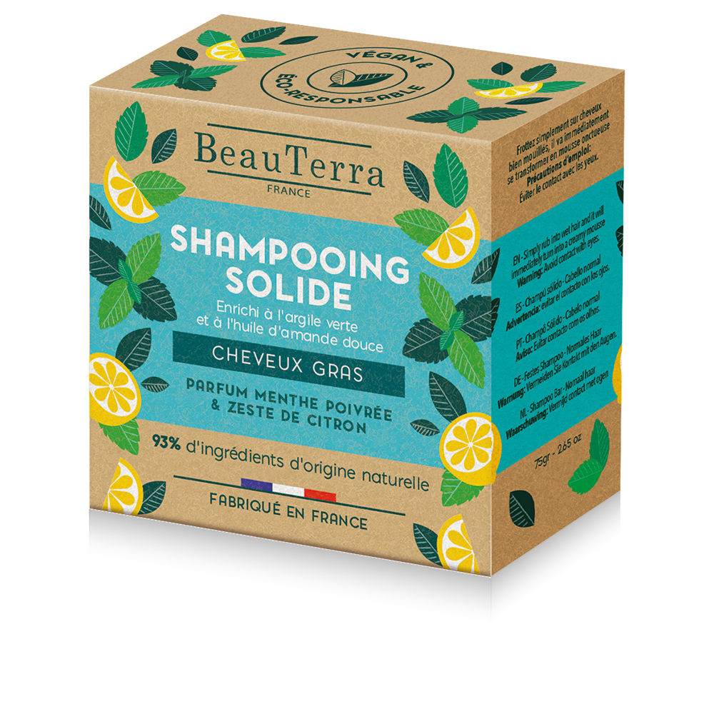 SOLIDE mint and lemon peel shampoo 75 g
